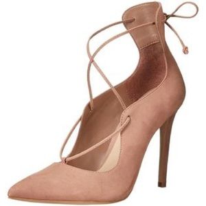 Aldo Thylia Lace Up Suede Heels